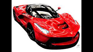 車絵】【Car Drawing 】 Ferrari LaFerrari Drawing ラ・フェラーリ イラスト - YouTube