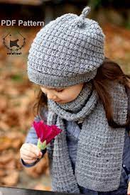 Slouchy Hat And Scarf Hiver Knitting Pattern Toddler Child Etsy Knitting Patterns Knitting Scarf Knitting Patterns
