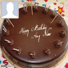 Happy Birthday Cake Images With Name And Photo Write Name On Chocolate Birthday Cake And Photo Birthday Cake Chocolate Cake Name Birthday Cake Write Name