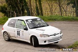 Publié le 04/03/2019 à 08:52. Marc Olivier Panaud Pierre Goy Peugeot 106 S16 Rallye Regional Coeur Des Vignobles 2019