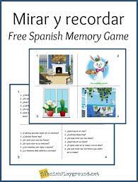 Spanish Game To Learn Vocabulary With Pictures Vocabulary Games For Kids Spanish Lessons For Kids Spanish Games For Kids