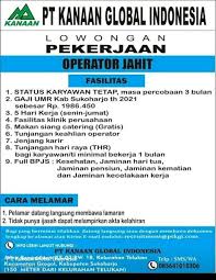 1 gaji umr jawa tengah dan gaji umr semarang 2021. Pt Kanaan Global Indonesia å¸–å­ Facebook