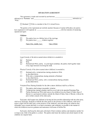 Download a free separation agreement what does it mean to live separate and apart? Separation Agreement Template Fill Online Printable Fillable Blank Pdffiller