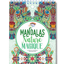 Cliquez sur l image coloriage mandala anti stress modele de mandala deja colorier mandala à imprimer adulte comment bien choisir ses 3 aug 2019 cliques sur l'image à colorier de mandala de ton choix et sors tes crayons pour la dessiner. Amazon Fr Livre De Coloriage Adultes Mandalas Anti Stress Nature Magique Le Premier Cahier De Coloriage Sur Papier Artiste Au Format A4 Sans Bavure Par Colorya Colorya Livres