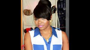 Home » hairstyles » celebrities » rihanna bun and bangs. 36 New Style Hair Bun With Side Bangs