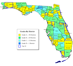 Florida School District Rankings Florida Schools Moving To Florida Usa Map