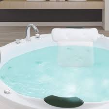 Confortevole poggiatesta per vasca da bagno può essere acquistato online su alibaba.com per un bagno più rilassante. Cuscino Poggiatesta Vasca Intirilife Cuscino Da Bagno In Bianco Tessuto Idrorepellente Di Forma Ergonomica E Con Robusti Bottoni Di Aspirazione Per Il Miglior Comfort Cuscino Da Collo Per Spa Accessori Per Il