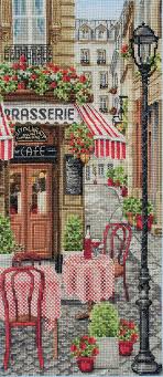 French City Scene Cross Stitch Kit Only 18 50