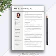Use one of our free resume templates for word and get one step closer to the perfect job application. Professional Resume Template Cv Template Creative Simple Resume Design Cover Letter Ms Word Instant Download The Kennedy Resume Plannermarket Com Best Selling Printable Templates For Everyone