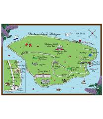Mackinac Island Wedding Map Tote Bags Grand Hotel Mackinac Island Mackinac Island Map Mackinac Island Wedding