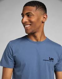 Футболка мужская Lee SS SMALL LOGO TEE MARINE синяя 2XL