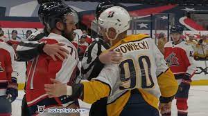 Nick foligno arranges a scrap with corey perry after the john tavares injury. Nick Foligno Videos