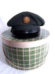 Vintage Us Army Military Green Wool Dress Enlisted Man Hat Etsy Green Wool Military Green Large Cardboard Boxes