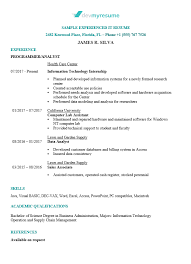 Resume templates find the perfect resume template. Information Technology It Resume Devmyresume Com