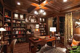 For a typical man, an office is similar to his cave. Masculine Office Decor