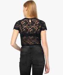 Check spelling or type a new query. Tee Shirt Femme A Manches Courtes En Dentelle Transparente Gemo