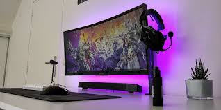Ambient Lighting On An Ultrawide Monitor Ambient Lighting Rgb Led Battlestation
