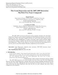 Before the great depression, there were many recessions, which were the outcomes from recurring mistakes in the american industry and society. Pdf The Great Depression And The 2007 2009 Recession The First Two Years Compared