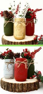 Choose 3 Hand Painted Mason Jars Christmas Home Decor Holiday Decor Centerpiece Winter W Christmas Mason Jars Christmas Mason Jars Diy Christmas Decor Diy