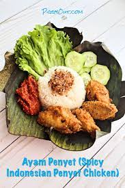 Ayam Penyet Spicy Indonesian Penyet Chicken Spicy Recipes Spicy Chicken Flavors