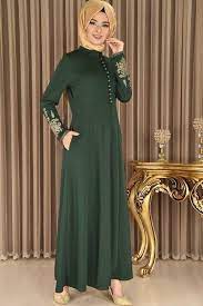 Modamerve Mevlana Ferace Modelleri Dresses Dress Neck Designs Sleeved Swing Dress