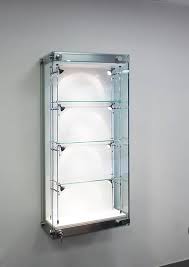 Holds up to 77* short shot glasses. Contemporary Display Case Wfg001 Shopkit Wall Mounted Glass Stainless Steel
