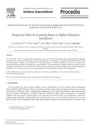 Mengurusan hak cipta terpelihara c) perlindungan insurans dan keselamatan d) penyelernggaraan dan baik pulih secara terancang. Pdf Frequency Index For Learning Space In Higher Education Institutions