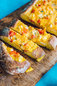 5 Ingredient Baked Egg Boats Breakfast Recipe To Feed A Crowd Recipe Breakfast Recipes Recipes Breakfast Recipes Easy