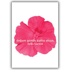 Wenn sich zwei menschen dazu entschließen ihr ganzes leben miteinander zu verbringen und dies mit einem gelübde besiegeln. Turkische Blumen Grusskarte Mit Spruch Dogum Gunun Kutliu Olsun Iyiki Varsin Kartenkaufrausch De