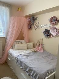 Stylish Baby Mosquito Net Star And Crown Decor Not Include Stars Decor In 2020 Diy Girls Bedroom Girls Bedroom Makeover Girls Bed Canopy