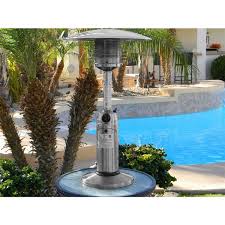 While they do come in electric versions, the propane the attractive design of this 9,500 btu propane table top patio heater from az patio heaters is a very stylish addition to your outdoor space as well. Legacy Table Top Propane Patio Heater 10 000 Btu 36 4 In Stainless Steel Caphsspc Rona