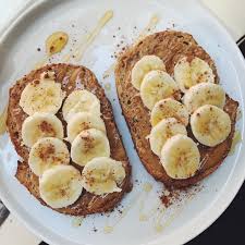 Kayla Berman On Instagram Quick Peanut Butter Toast On A Lazy Saturday Morning Trader Joe S Mu Peanut Butter Banana Honey Food Cravings Peanut Butter Toast