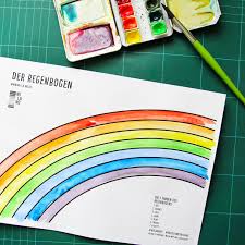 Aber du kannst die anfangsbuchstaben der farben aneinander reihen. Ausmalbild Regenbogen Download Bastelbogen Malvorlage Wi La No Der Shop