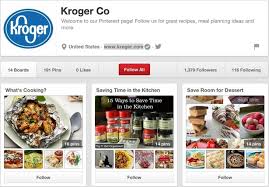 Or you can let your local grocery store prepare your christmas dinner; How Kroger Uses Facebook Twitter Pinterest And Google Econsultancy