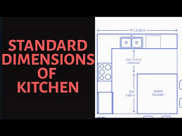 standard kitchen dimensions youtube