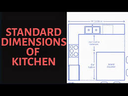 Standard dimensions for kitchen cabinets. Standard Kitchen Dimensions Youtube
