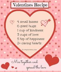 Sweet Recipe For Valentine S Day Poem Free Printable Valentines Food Valentines Day Poems Valentines Poems