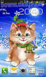 Tierbilder tiere tier fotos natur tiere hirsche schnee ausgestopftes tier winterbilder süße tiere. Winter Cat Android Live Wallpaper Free Download In Apk