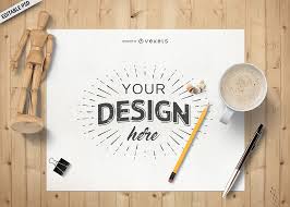 Desk Layout Paper Psd Mockup Mockup Desk Desk Layout Paper Mockup