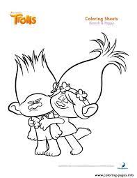 Select from 33504 printable crafts of cartoons, nature, animals, bible and many more. Trolls Coloring Pages