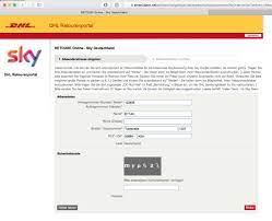 Mit der dhl online frankierung können sie einfach und you have just read the article entitled dhl retourenaufkleber ausdrucken : Sky Receiver Nach Kundigung Zuruckschicken Tutonaut De