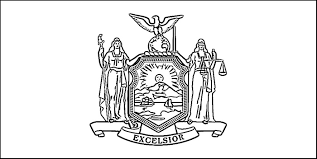 New York Flag Coloring Page | Purple Kitty
