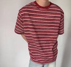 Men's Fashion Summer Round Collar Short Sleeve Loose Stripe T-shirt Casual Tee | eBay