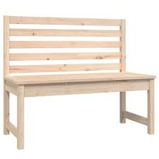 Vidaxl Garden Bench 109 Cm Solid Wood