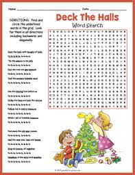 Deck the halls with boughs of holly spoken: Deck The Halls Lyrics Word Search Puzzle Worksheet Activity By Puzzles To Print