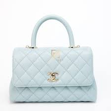 Túi Xách Chanel Coco 9.5 Flap Bag Top Handle Mint - Centimet.vn