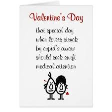 Valentine S Day A Funny Valentine S Day Poem Holiday Card Zazzle Com Valentines Day Poems Funny Valentines Day Poems Funny Valentine