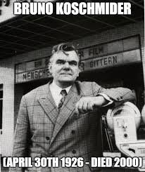 Bruno Koschmider was a German entrepreneur in Hamburg, best known for  employing the Beatles in the early 1960s. He controlled various businesses,  such as the Bambi Kino, which was a cinema, the