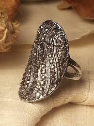 Silver Marcasite Rings Marcasite Ring Marcasite Jewelry Marcasite
