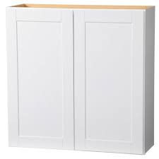 When you start cooking, turn on the ventilation.⠀ don't use scouring. Hampton Bay Shaker Satin White Stock Assembled Wall Kitchen Cabinet 36 In X 36 In X12 In Kw3636 Ssw The Home Depot
